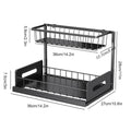 Under Sink Organizer – 2 Tier Pull-Out Storage Rack for Kitchen & Bathroom