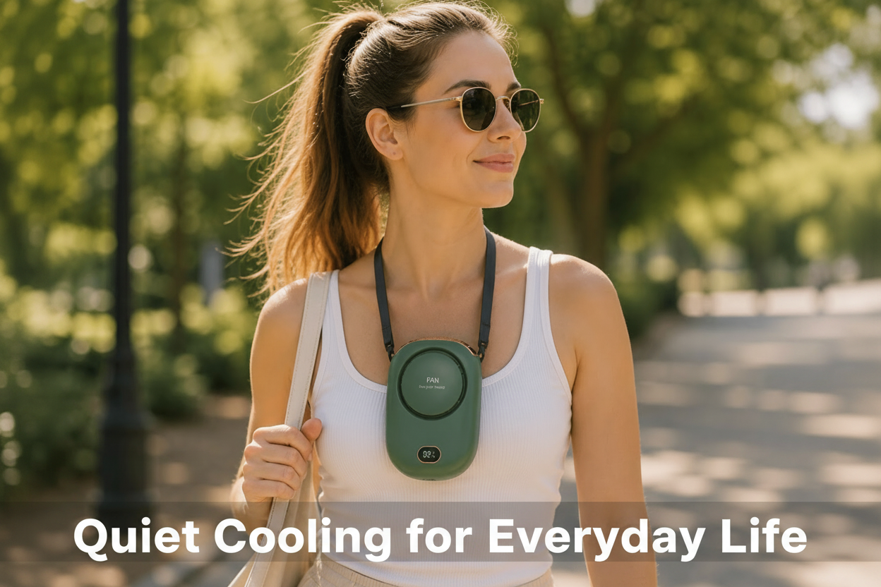 Portable Neck Fan – Hands-Free Summer Cooling